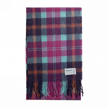 3Картинка Шарф Edinburgh Lambswool Baird Check Turquoise