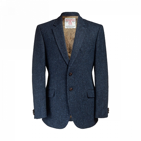 Bucktrout Patrick Navy Herringbone