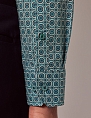 Hawes & Curtis Brandon Green & Cream Geometric Slim Shirt