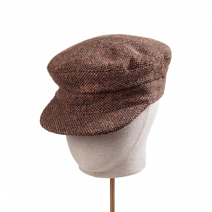 2Картинка Темно-коричневая кепка шкипер Hanna Hats Skipper