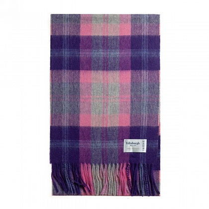 3Картинка Шарф Edinburgh Lambswool Baird Check Fuschia