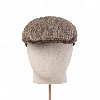 3Картинка Зелено-коричневая плоская кепка Hanna Hats Tailor