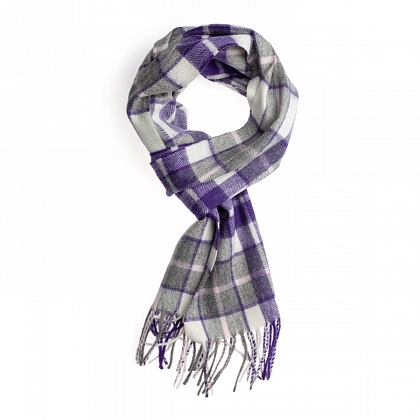 2Картинка Шарф Edinburgh Lambswool Cragg Check Lila