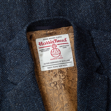 Bucktrout Patrick Navy Herringbone
