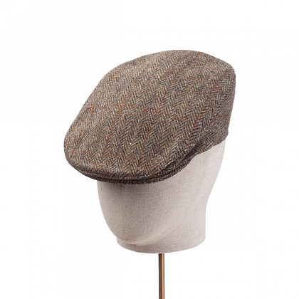 2Картинка Зелено-коричневая плоская кепка Hanna Hats Tailor