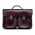 14.5-inch Classic Satchel Marsala Red