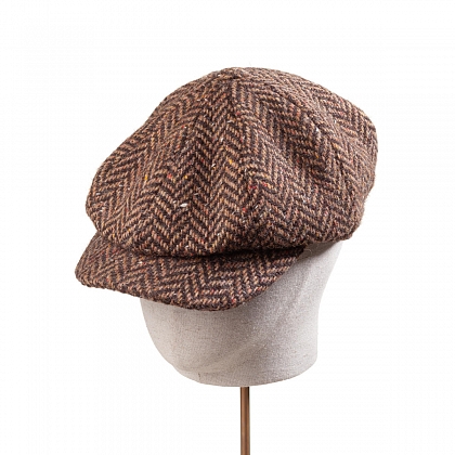 2Картинка Коричневая кепка восьмиклинка Hanna Hats Abbey