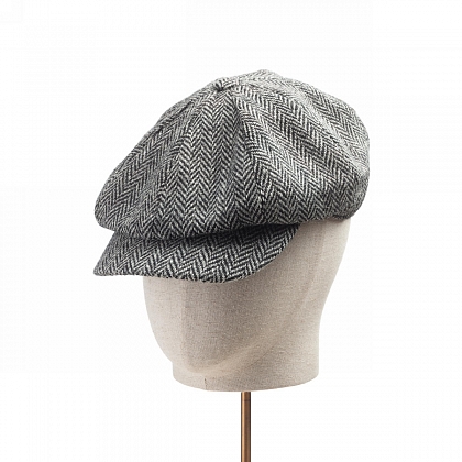 2Картинка Серая кепка восьмиклинка Hanna Hats Abbey