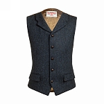 Картинка Bucktrout Angus Navy Herringbone