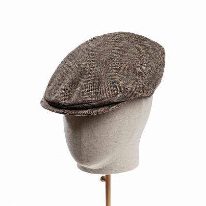 2Картинка Светло-коричневая плоская кепка Hanna Hats Vintage Cap 1
