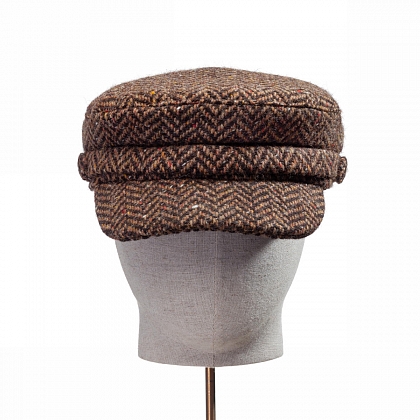 3Картинка Коричневая кепка шкипер Hanna Hats Wild Atlantic