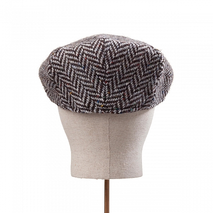 5Картинка Черно-белая плоская кепка Hanna Hats Vintage