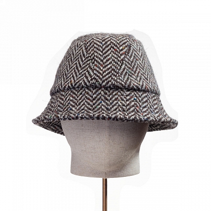 3Картинка Черно-белая панама Hanna Hats Eske