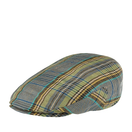 Stetson Driver Cap Linen Blue&Green