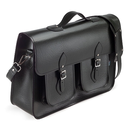 3Картинка 17.5-inch Classic Satchel British Racing Green