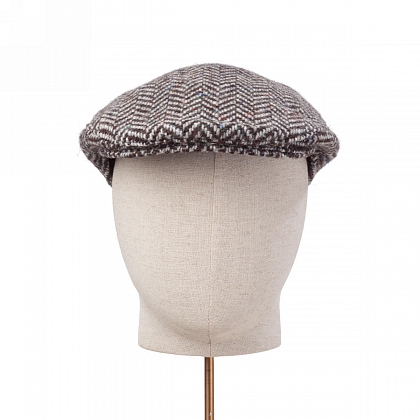 3Картинка Черно-белая гладкая кепка Hanna Hats Tailor