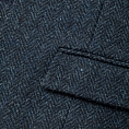 Bucktrout Angus Navy Herringbone