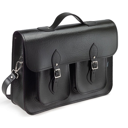 16-inch Classic Satchel British Racing Green