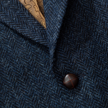 Bucktrout Patrick Navy Herringbone
