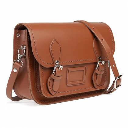 4Картинка 9-inch Classic Midi Satchel Chestnut