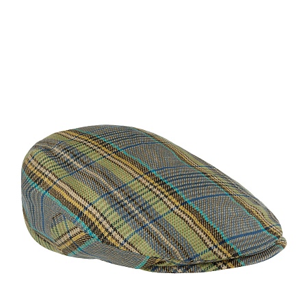 Stetson Driver Cap Linen Blue&Green