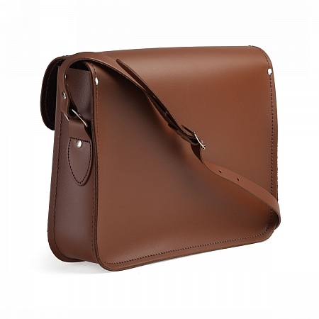 11.5-inch Classic Satchel Brown