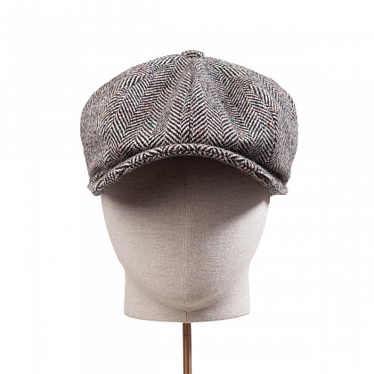 3Картинка Серая кепка восьмиклинка Hanna Hats Abbey