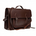 16-inch Classic Satchel Dark Brown