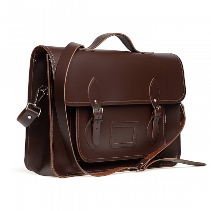 4Картинка 16-inch Classic Satchel Dark Brown